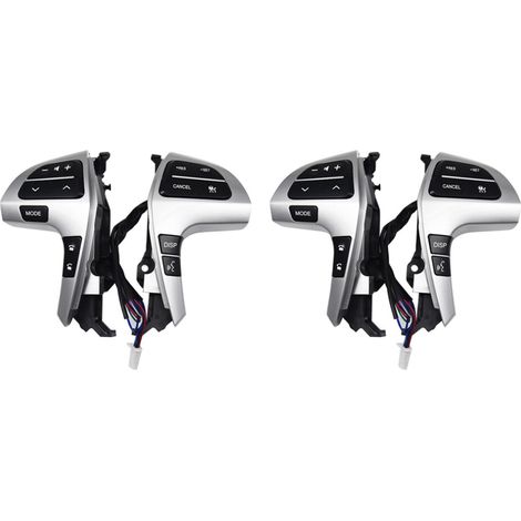 Dos botones de control de audio en el volante con control de crucero para Highlander 2009-2012 y Hilux 2011-2013 (84250-0K020)