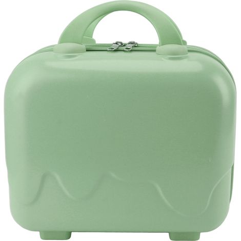 Valise cabine de voyage compacte de 35,5 cm (14 pouces) avec coque rigide, pieds antidérapants et grande capacité, couleur vert matcha. (1/5)