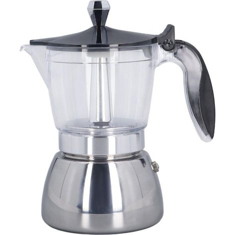 Cafetera y jarra, cafetera de estufa de 6 tazas (1/5)