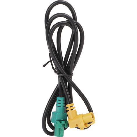 AUX-USB-Adapterkabel mit verschleißfestem schwarzem Schalter für VW MK5 MK6 RCD510 RNS315 RCD300+ Autoradios, Multifunktionsstecker-Ersatz (1/5)