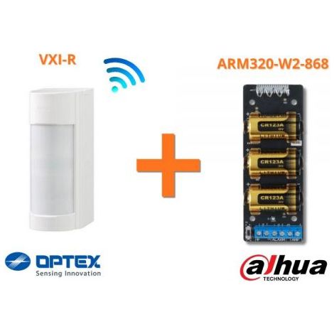 Dahua Optex Sensore esterno 90 gradi VXI-R + Trasmettitore 868Mhz- ARM320-W2-868