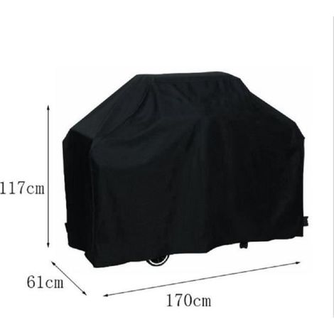 JOYEUX Hülle für den Grill - Außenschutz gegen Staub, UV-Strahlung und Regen - 170 x 61 x 117 cm