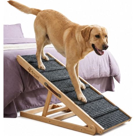 Rampe Pliable pour Chien pour Canapé et Lit Rampe réglable de 34-60 cm pour grands chiens et chats. Modèle robuste supportant jusqu'à 100 kg. (1/5)