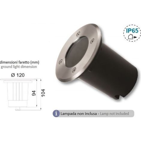 Faretto Carrabile Ip65 Gu10 230V ( Lampo Cod. Carrgu10 )
