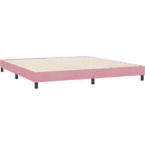 Maison Exclusive - Giroletto senza Materasso Rosa 180x220 cm Velluto (1/5)