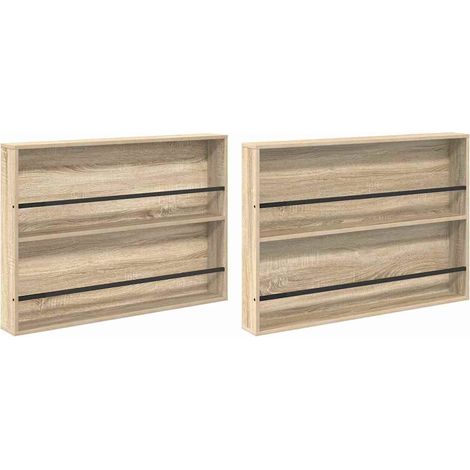 Maison Exclusive - Scaffale per riviste 2 pcs Rovere Sonoma 100 x 12 x 70 cm