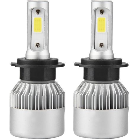 Paire d'ampoules de phares LED H7 36W 8000LM 6000K, Feux Voiture (1/5)