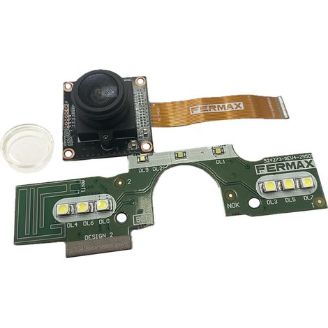 Cámara gran angular para placa Cora Duox Plus con circuito LED y lente incluida