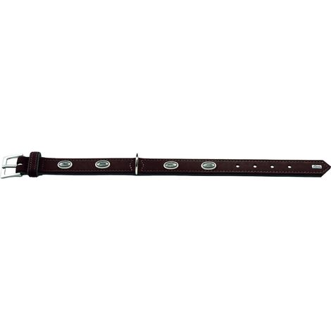 Halsband Softie Stone55 nickel braun/ schwarz