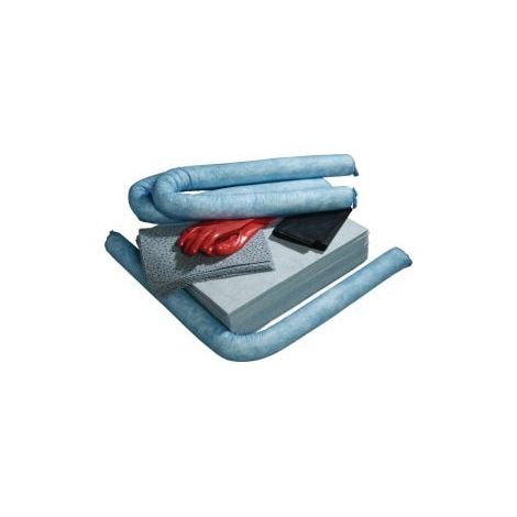 Set  de  emergencia  aceite  Contenido  50  piezas  con  guantes  absorbe  hasta  50l  TECWERK (1/3)