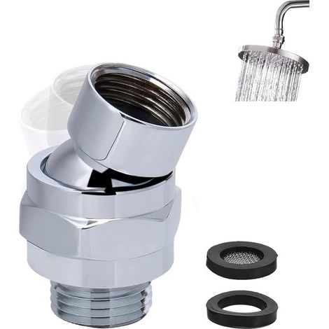 Schwenkbarer Duschkopfadapter mit Kugelgelenk – 360°-Drehung – 1 Stück – Kupfer (1/5)