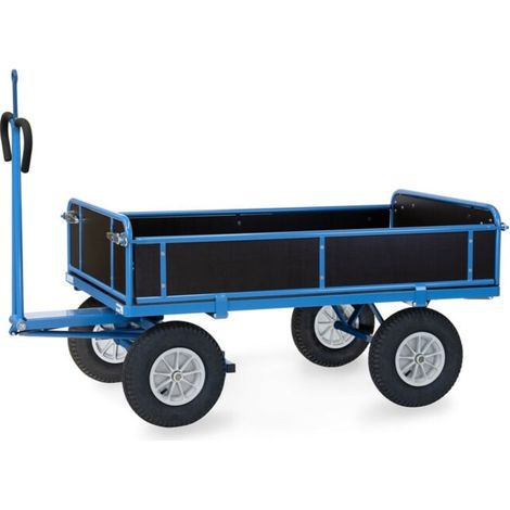 fetra Chariot à plateau manuel 6455L avec anneau d'attelage (1/5)