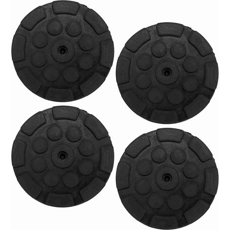 Lot de 4 coussinets de levage ronds en caoutchouc pour voiture, accessoires de levage pour haltérophiles (1/5)