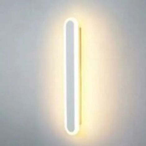 Applique murale intérieure 15 W, lampe LED de 40 cm de long, 3 températures de couleur RA85, applique murale design blanche grand format