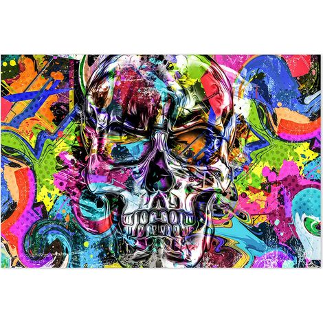 Affiche Graffiti crane - 60x40cm - made in France (1/5)