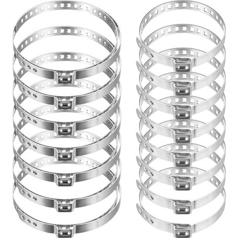 20-teiliges CV-Gelenk-Anlasserklemmen-Set, CV-Gelenk-Anlasserklemmen-Sortiment, universelle verstellbare Antriebswellenklemmen aus Edelstahl (10 kleine, 10 große)