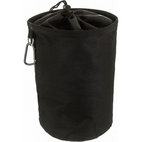 Foldable Basket with Hook, Portable, Black, Single Hook Design (1/5)