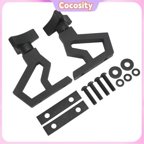 Kit support accessoires cric - COCOSITY - Wrangler JK 2007-2018 - Alliage aluminium - Gain de place - Revêtement texturé (1/4)