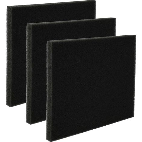 vhbw 3x filtro sostituisce Philips 432200039691, CP0789 filtri per aspirapolvere - Filtro in spugna nero