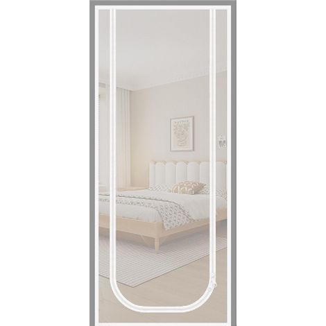 Porte Moustiquaire Pour Chats,À Fermeture Éclair Protectrice Intérieur (1/5)