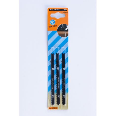 Poggi 689.50 3 lames pour scie sauteuse pour bois dents moyennes 100 mm