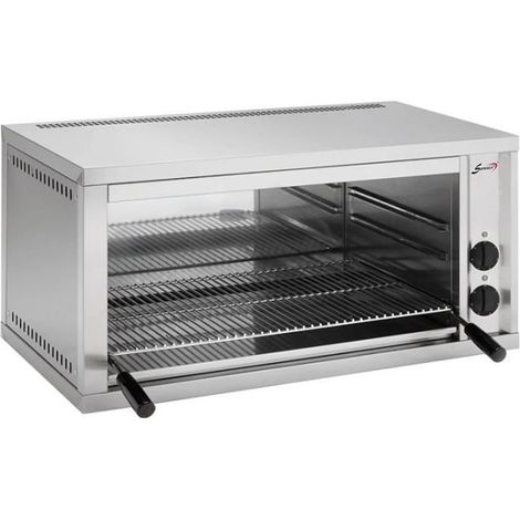 Salamandre électrique fermée PRO, 2 zones de chauffe, résistances blindées, 4000 W, 400 V - TRI