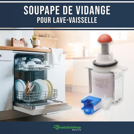 Électrovanne compatible avec 11033896, 631199, 00631199, pour sac à eau dans le lave-vaisselle, électrovanne d'erreur E19