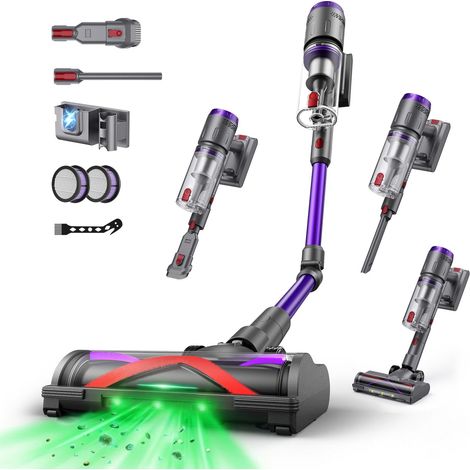 Akkusauger kabellos 600W - 58KPa Saugkraft - 75 Min. Laufzeit - 1,6L - Intelligentes Touch-Display - Knickbares Rohr (1/5)