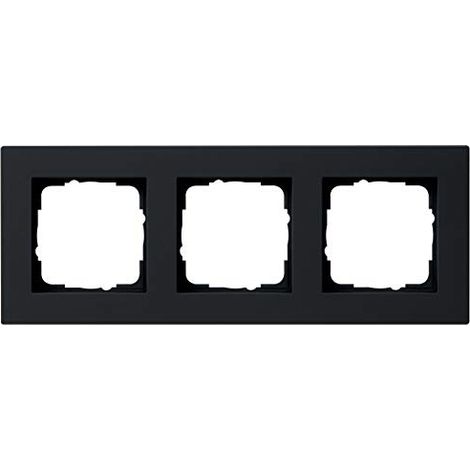 GIRA 0213095 CADRE DE FINITION POUR MONTAGE PLAT 3 POSTES E2 NOIR MAT