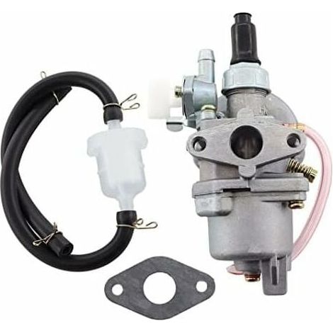 Carburateur PZ13 de 13 mm avec filtre à essence pour moteurs 2 temps de 47 cc, 49 cc, 50 cc tels que les Mini ATV, Quad, Dirtbike, Pocket Bike. (1/5)