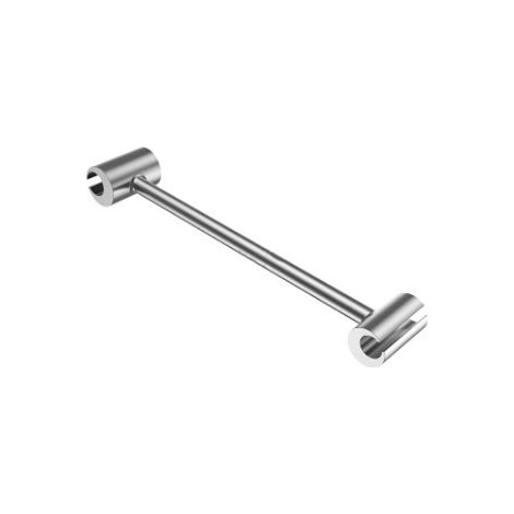 1 Llave de ajuste, de doble extremo, de acero, para pernos redondos, puertas cortafuegos (1/5)