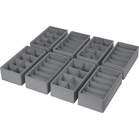 Organisateur de Tiroir Rangement Vetement - Pliable Separateur Tiroirs (1/5)