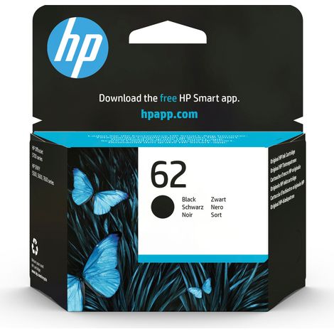 HP 62 Schwarz Original Druckerpatrone