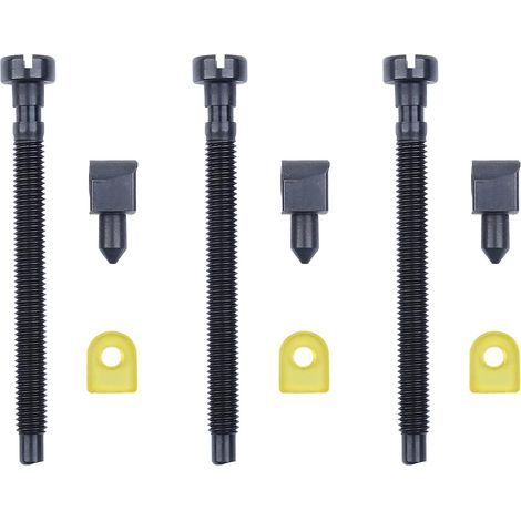 Lot de 3 vis tendeur de chaîne pour Husqvarna 42 44 50 51 55 Rancher 234 238 242 246 133 444 Pièces de tronçonneuse de remplacement 501537101 501546301