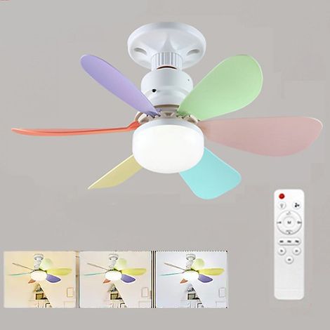 Ventilateur de plafond, 27 pales amovibles, 3 vitesses de ventilation, gradation continue, avec base et rallonge, 52 cm (1/4)