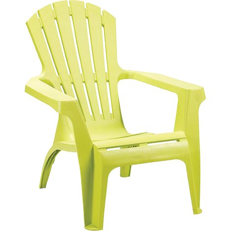 Lot de 2 fauteuils empilables en polypropylène – Large assise confortable – Dimensions 75x86x86 cm – Coloris vert clair – Ozalide