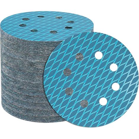 Schleifpapier 125mm Klett 320 Körnung Zirkonoxid 100 Stück (1/5)