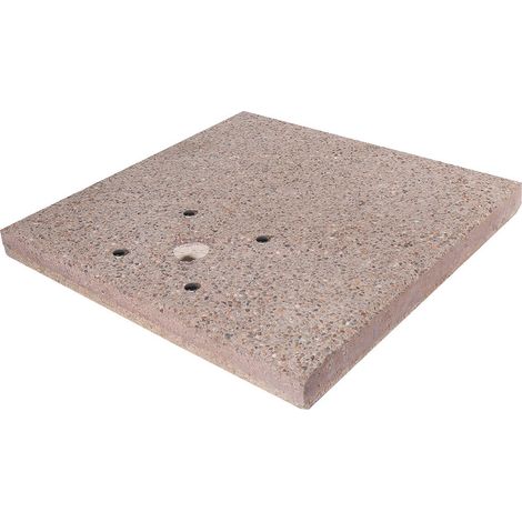 Base Quadrata 40x40x5 cm per Fontane con Ghiera Grande in Cemento Belfer 42/BSE/1 (1/4)