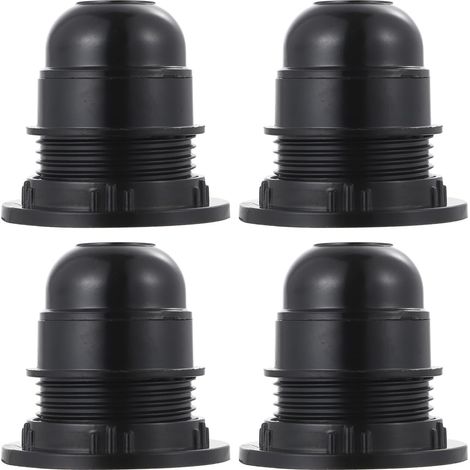 E27 Bakelite Lamp Holders with Aluminum Cap Set of 4 Self