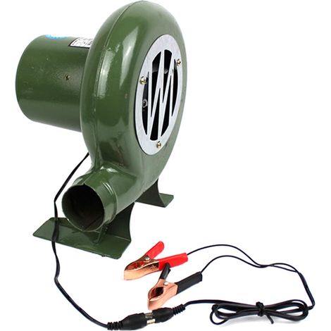 Souffleur de Forge de Forgeron Électrique 12V, Ventilateur Centrifuge de Pompe de Barbecues Ventilateur de Forge de Charbon pour la Batterie de Voiture, Extérieur (1/5)