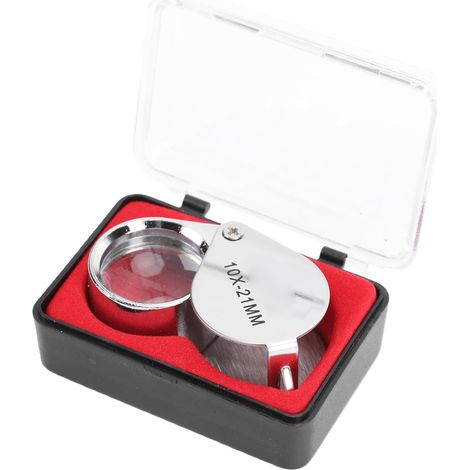 Loupe de Bijoutier Portable 10X 21mm, pour la Fabrication D'horloges, Identification des Pierres Précieuses