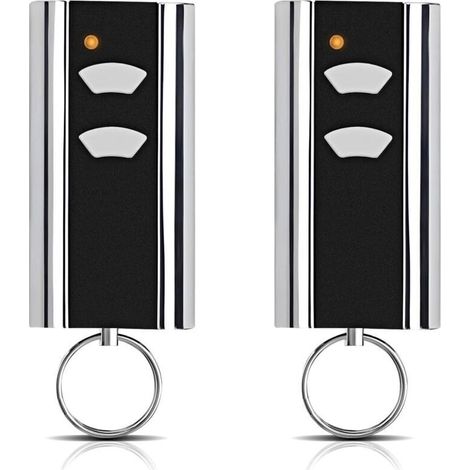 Lot de 2 pièces de rechange pour émetteur manuel Normstahl - Ouverture de porte de garage - 433,92 MHz - 2 canaux - Compatible avec Normstahl Entrematic RCU 433-2, RCU 433-4, EA433 2KM, EA433 2KS (1/5)