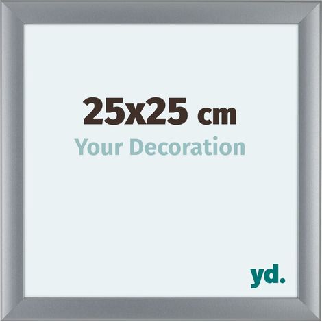 yd. - Cadre photo 25x25 - Argent Mat - MDF - Como (1/5)