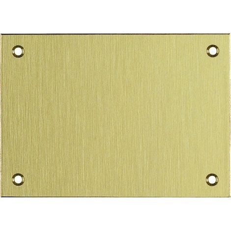 Plaque de propreté laiton carrée pour porte à visser 50 x 50 mm - COUILLET ROBERT ET CIE