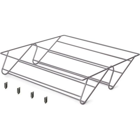 Emuca Cassetto portascarpe per armadi e cabine armadio Quartz, 440 (M60), Acciaio, Titanio 7138252 EMUCA (1/5)