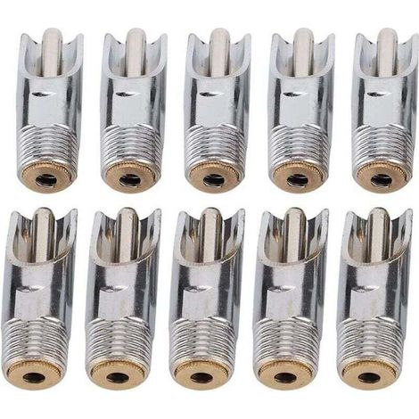 10 pièces Abreuvoir pour Porcs en Acier Inoxydable, Abreuvoirs Automatiques à TéTine avec Capuchon en cuivre Abreuvoir à Bec de Canard pour Porc bétail Animaux (1/4)