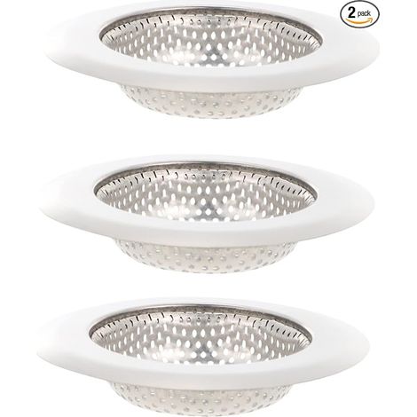 Extrusor de desagüe para fregadero de cocina, extrusor de desagüe para trampa de alimentos de acero inoxidable, fácil de instalar, 3 piezas (1/5)