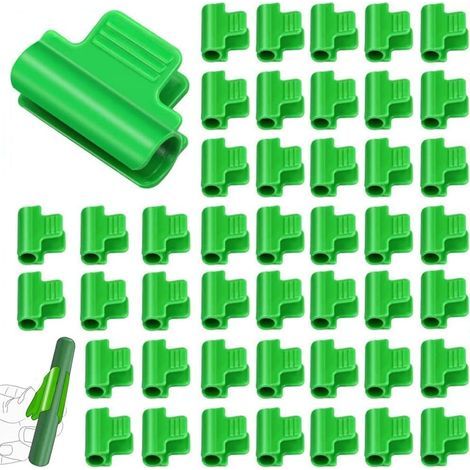 CCYKXA 40 Pcs Greenhouse Clips 16mm Greenhouse Tube Rod Clip Greenhouse Film Clip Greenhouse Clamp Plastic Netting Clip Greenhouse Fixing Clip