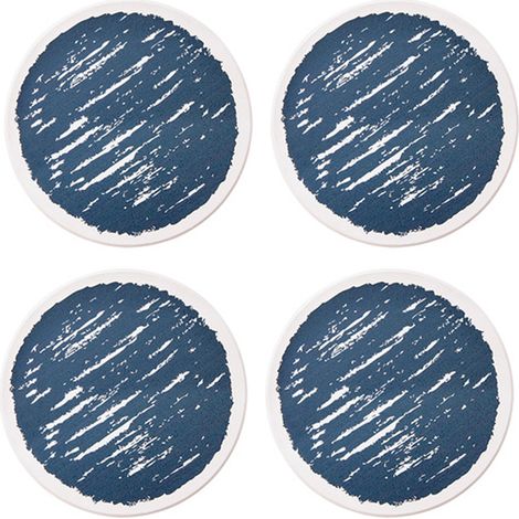 Sous-Verre En Pierre Céramique Avec Base En Liège Absorbant Pour Protection De Meubles Salon Cuisine Lot De 4 (1/5)