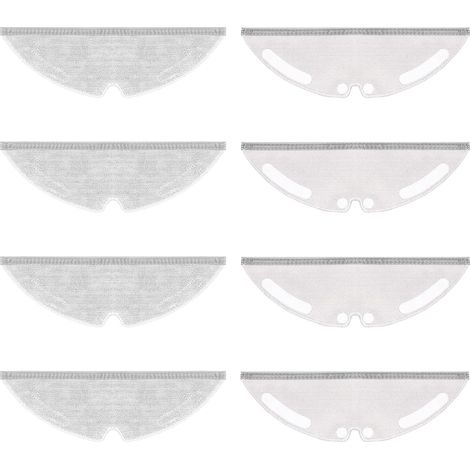 8 Serpillières de rechange pour Dreame D20 / D20 Pro Plus Robot Aspirateur Accessoires, Chiffons de rechange (1/5)